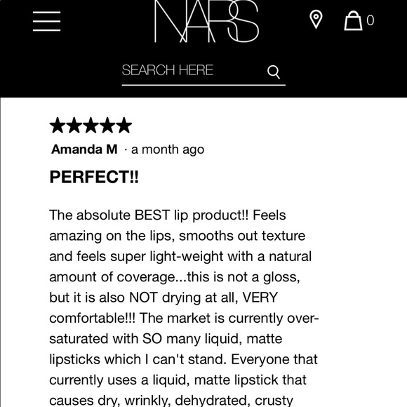 NARS (2) FREE WITH PURCHASE Velvet Lip Glide RED Lipstick ‘LE PALACE’ - Picture 3 of 8